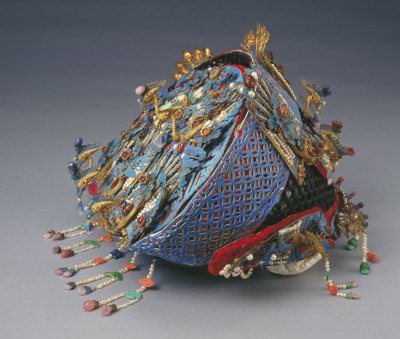 图片[3]-Copper plated, silk dotted, jade inlaid with beads, stone phoenix and mother-of-pearl-China Archive